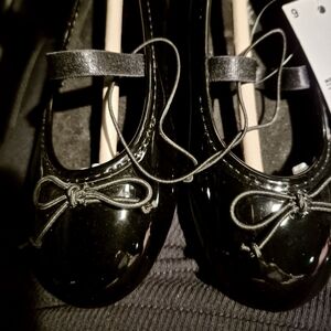 Black Patent Leather Kids Shoes